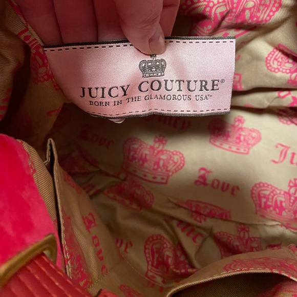 Juicy Couture Pink Velour Hobo Vintage Handbag - Picture 11 of 11